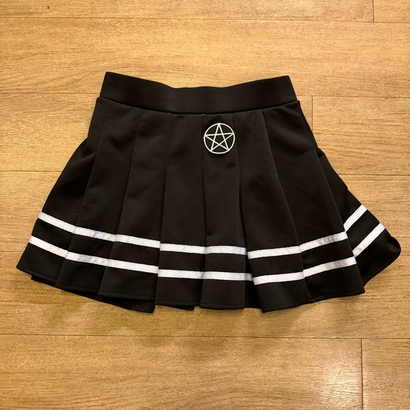 Spencer's Dresses & Skirts - Spencer's Black Mini Skirt with White Accents